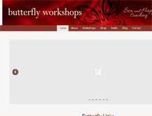 Tablet Screenshot of butterflyworkshops.com